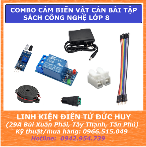 Combo Cảm Biến Bài Tập Sách Công Nghệ Lớp 8 Bài Cảm Biến Hồng Ngoại Vật Cản