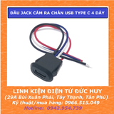 ĐẦU JACK CẮM RA CHÂN USB TYPE C 4 DÂY