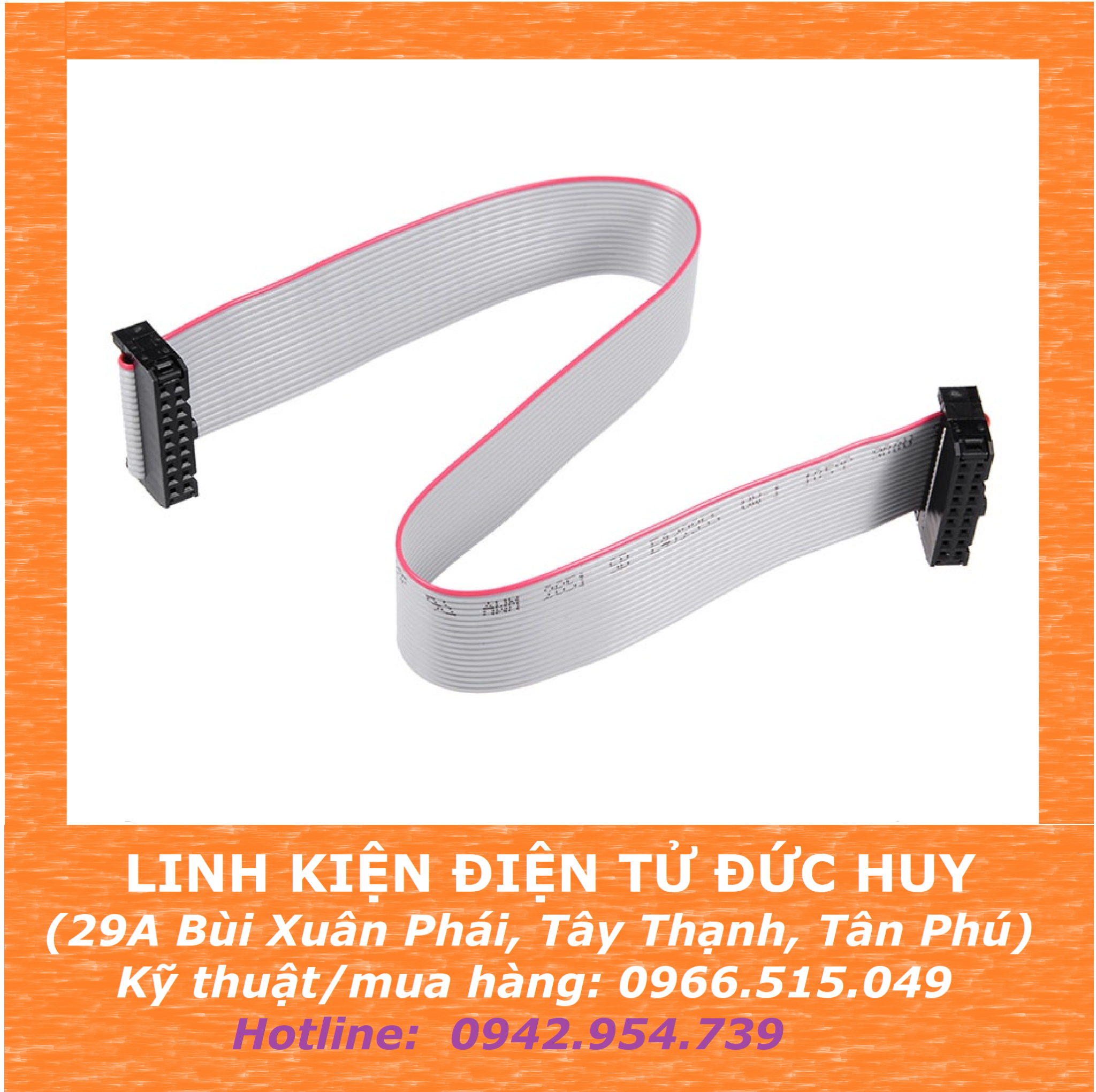 CÁP IDE 15CM KHOẢNG CÁCH CHÂN 2.54CM 2 ĐẦU, 6,8,10,14P – LINH KIỆN ĐIỆN ...