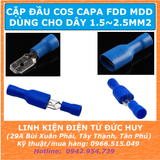Đầu cos capa, đầu cos dẹp FDD1.25 MDD1.25, dây điện 0.5~1.5mm2