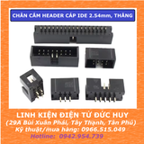 CHÂN CẮM HEADER CÁP IDE 2.54mm, CHÂN THẲNG 6,8,10,14P