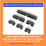 CHÂN CẮM HEADER CÁP IDE 2.54mm, CHÂN CONG 6,8,10,14P