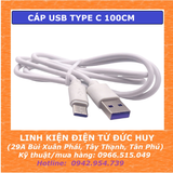 CÁP USB TYPE C NẠP CODE DÀI 1M (Arduino, ESP8666, ESP32...)