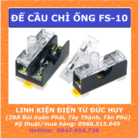 ĐẾ, VỎ CẦU CHÌ ỐNG, THỦY TINH DẠNG HỘP 6X30MM