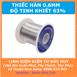 Thiếc hàn, chì hàn 200g 0.6mm tinh khiết 63%, dễ chảy bóng đẹp