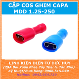Đầu cos capa, đầu cos dẹp FDD2 MDD2, dây điện 1.5~2.5mm2