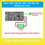 CẢM BIẾN ĐỘ ẨM ĐẤT ĐẦU DÒ CHỐNG ĂN MÒN, DÂY DÀI 1.3M