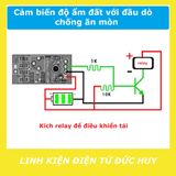 CẢM BIẾN ĐỘ ẨM ĐẤT ĐẦU DÒ CHỐNG ĂN MÒN, DÂY DÀI 1.3M
