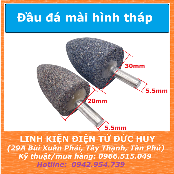 Đầu đá mài hình tháp 25mm 30mm
