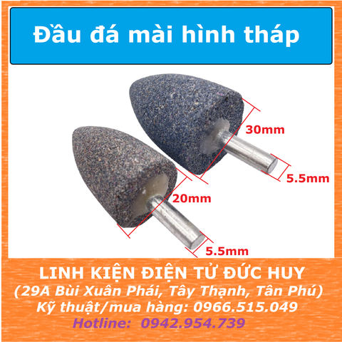 Đầu đá mài hình tháp 25mm 30mm
