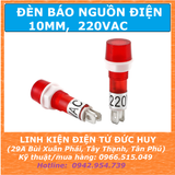 ĐÈN BÁO NGUỒN ĐIỆN, ĐÈN BÁO PHASE 220VAC ,10MM