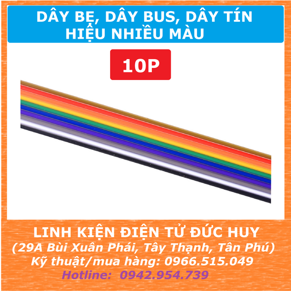 Dây bẹ dây bus dây tín hiệu nhiều màu nhiều sợi (giá 1 mét)