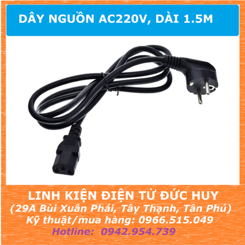 DÂY NGUỒN AC 220V, DÀI 1.5M