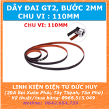 Dây đai răng GT2, CHU VI 110mm, Rộng 6mm
