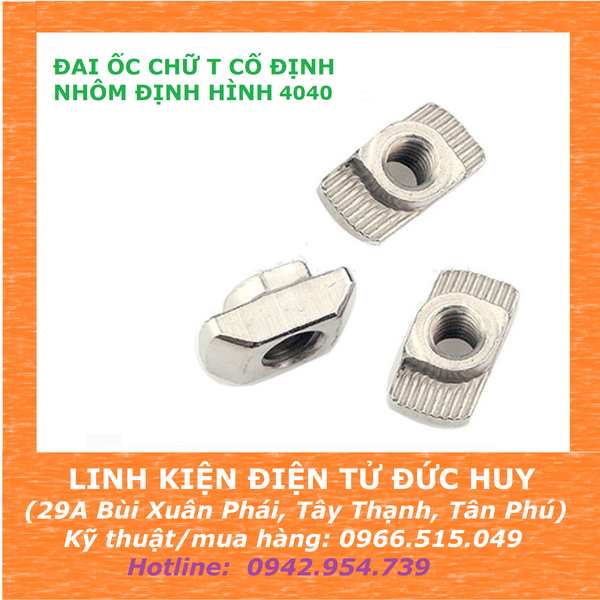 ĐAI ỐC XOAY CHỮ T, CỐ ĐỊNH NHÔM ĐỊNH HÌNH 4040