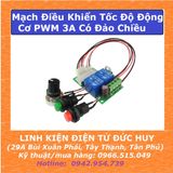 Mạch Điều Khiển Tốc Độ Động Cơ DIMMER PWM 6-24V 3A Có Đảo Chiều