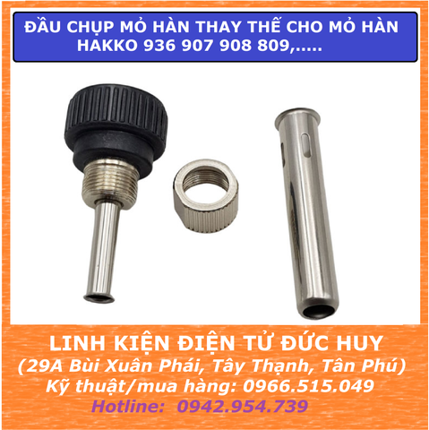 Đầu chụp mỏ hàn thay thế cho mỏ hàn hakko 936 907 908 809,.....