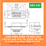 CỔNG COM DB9 RS232 ĐỰC, CÁI CHÂN THẲNG (hàn dây)