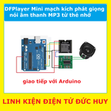 DFPlayer Mini mạch kích phát giọng nói âm thanh MP3 từ thẻ nhớ