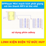 DFPlayer Mini mạch kích phát giọng nói âm thanh MP3 từ thẻ nhớ