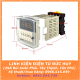 DH48J-11A 24VAC/DC bộ đếm sản phẩm counter 4 số, có chân reset, có chức năng lưu khi mất điện