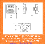 DH48J-8A 12VDC bộ đếm sản phẩm counter 4 số, có chân reset