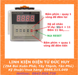 DH48J-8A 12VDC bộ đếm sản phẩm counter 4 số, có chân reset