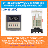 DH48S 2ZH 220VAC/DC bộ timer tiếp điểm mở chậm, tiếp điểm tức thời