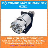 Bộ máy khoan tay DIY mini 775 795 895 12V 24V