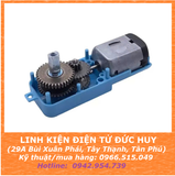 ĐỘNG CƠ DC GIẢM TỐC XANH, NHÔNG KIM LOẠI, 1:90 (110RPM) TRỤC ĐÔI