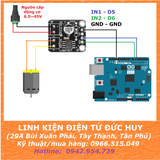 DRV8871 3.6A DC Motor Driver mạch cầu H PWM điều khiển tốc độ động cơ DC
