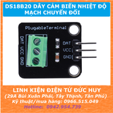 Dây cảm biến nhiệt độ DS18B20, bọc kim loại đầu do, dây dài 1m