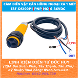 CẢM BIẾN VẬT CẢN HỒNG NGOẠI XA 1M E3F-DS100P1, 6-36VDC, PNP, NO