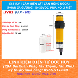 E18-R2P1 CẢM BIẾN VẬT CẢN HỒNG NGOẠI (PHẢN XẠ GƯƠNG) 10~30VDC, PNP, NO, 2 MÉT