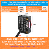 E3G D61 BERM CẢM BIẾN QUANG ĐIỆN VẬT CẢN LASER, PHẢN XẠ KHUẾCH TÁN 6-36VDC, 4-30CM, NPN, NO