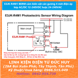 E3JK-R4M1 BERM cảm biến vật cản gương 4 mét điện áp kép AC/DC 12-240VDC 24-240VAC
