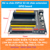 Đế ra chân ESP32 S3 44 chân extension GPIO board (bo màu đen)