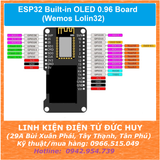 ESP32 Built-in (tích hợp) OLED 0.96 Board LOLIN32 (WIFI+BLUETOOTH+OLED)