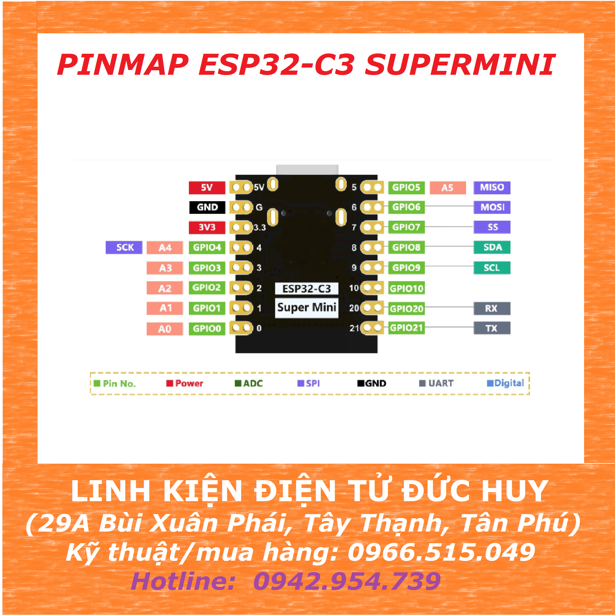ESP32 C3 SUPERMINI WIFI BLUETOOTH LOẠI TỐT ( CHIP GỐC ) – LINH KIỆN ...
