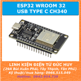 ESP32 WROOM 32 30P CH340C USB TYPE C WIFI + BLUETOOTH