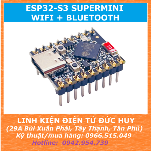 ESP32-S3 SuperMini WiFi Bluetooth IoT hiệu suất cao