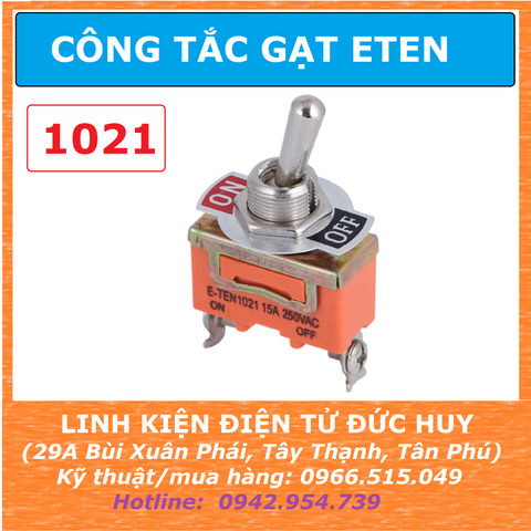 ETEN CÔNG TẮC GẠT 1021 2 TRẠNG THÁI - 2 CHÂN