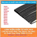 1 MÉT ỐNG GEN CO NHIỆT MÀU ĐEN NHIỀU KÍCH THƯỚC
