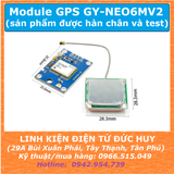 MODULE ĐỊNH VỊ GPS GY-NEO 6MV2.0 ( BOARD XANH), bao gồm ăngten, đã hàn chân