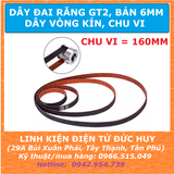 DÂY ĐAI RĂNG GT2, CHU VI 160MM, BẢN RỘNG 6MM