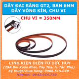 Dây đai răng GT2, CHU VI 350mm, Rộng 6mm