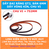 Dây đai răng GT2, CHU VI 752mm, rộng 6mm