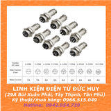 GX16 BỘ JACK KẾT NỐI TRÒN ĐỰC CÁI KIM LOẠI 2P ~ 10P