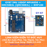GY87 IMU 10DOF MPU6050 + HMC5883L (QMC5883L) + BMP180