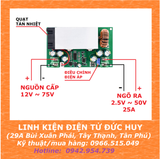 MẠCH HẠ ÁP DC - DC 25A 600W, CÓ QUẠT TẢN NHIỆT